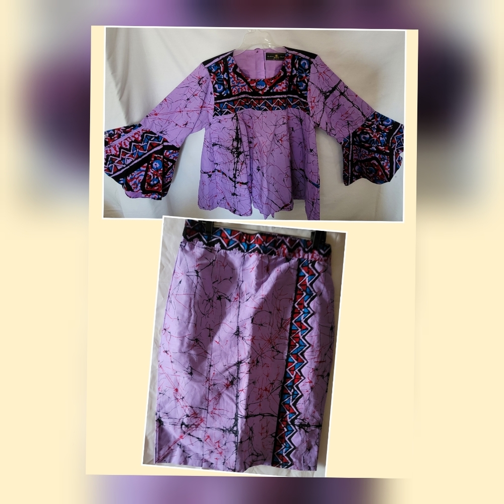 Ankara Top and Skirt